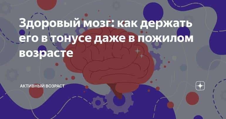 Здоровый мозг: как держать его в тонусе даже в пожилом возрасте